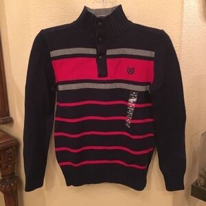 NWOT~CHAPS Boys Kids Striped Sweater Size M(10-12)